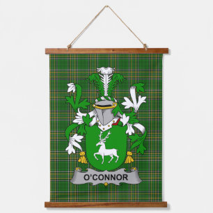 Irish Connor or O_Connor (Corcomroe) Coat of Arms Hanging Tapestry