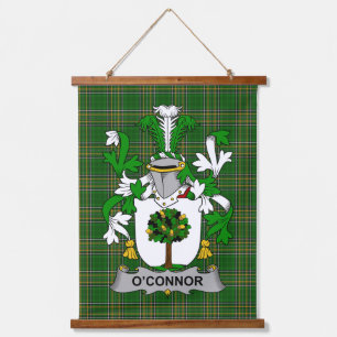 Irish Connor or O_Connor (Faly) Coat of Arms Famil Hanging Tapestry