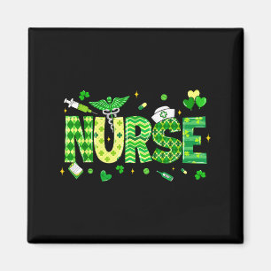 Irish Coquette Nurse Stethoscope Scrub St Patricks Magnet