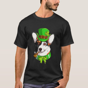 Irish Corgi St Patrick's Day Funny Leprechaun Corg T-Shirt
