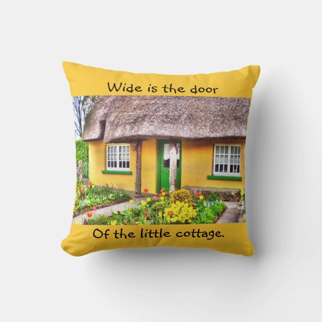 Irish Cottage Pillow (Front)