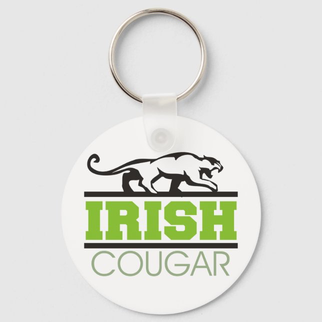 Irish Cougar Gift Key Ring (Front)