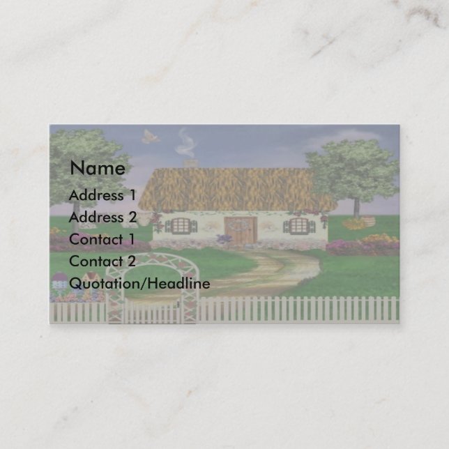 Irish Country Cottage Profile Cards (Front)