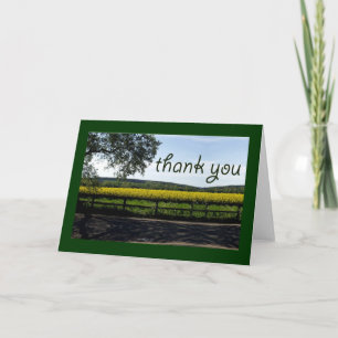 Irish countryside thank you card
