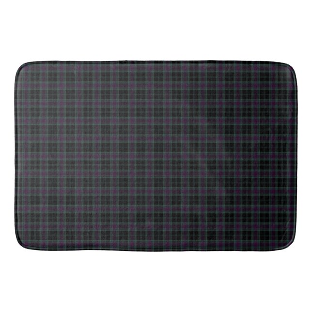 Irish County Carlow Tartan Plaid Bath Mat (Front)