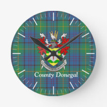 Irish County Donegal Tartan Personalised