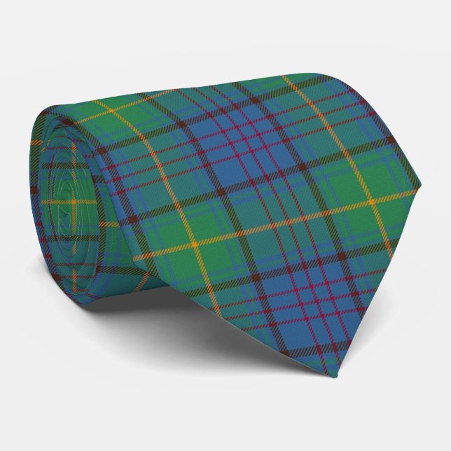 Irish County Donegal Tartan   Tie (Rolled)