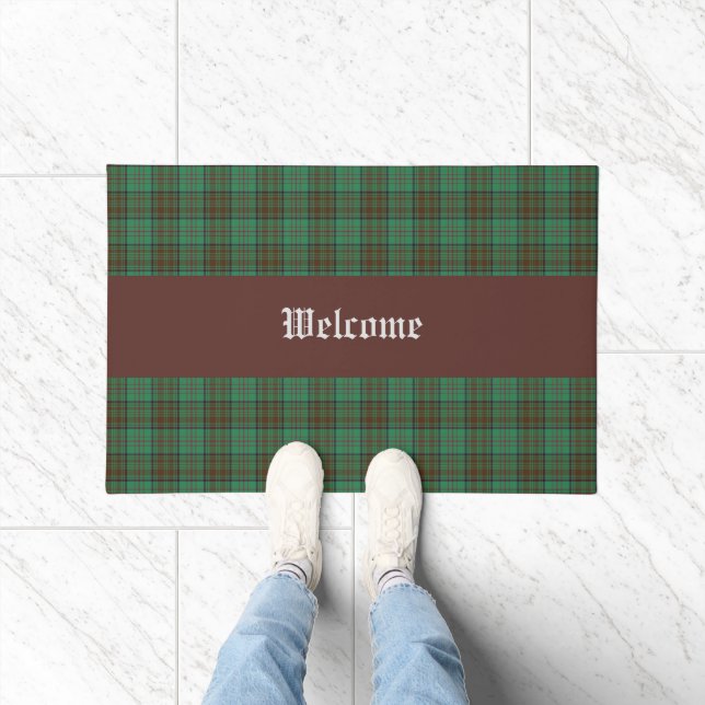 Irish County Dublin Tartan Doormat (Indoor)