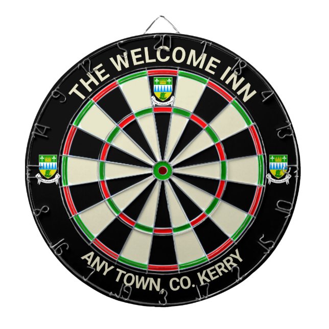 Irish County Kerry Ireland Dartboard (Front)