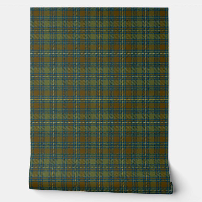 Irish County Kerry Tartan Plaid Wallpaper (Unrolling)