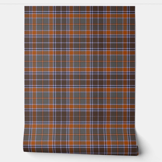 Irish County Leitrim Tartan Plaid Wallpaper (Unrolling)