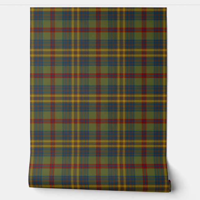 Irish County Limerick Tartan Plaid Wallpaper (Unrolling)