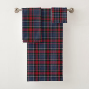 Irish County Louth Tartan Plaid Bath Towel Set