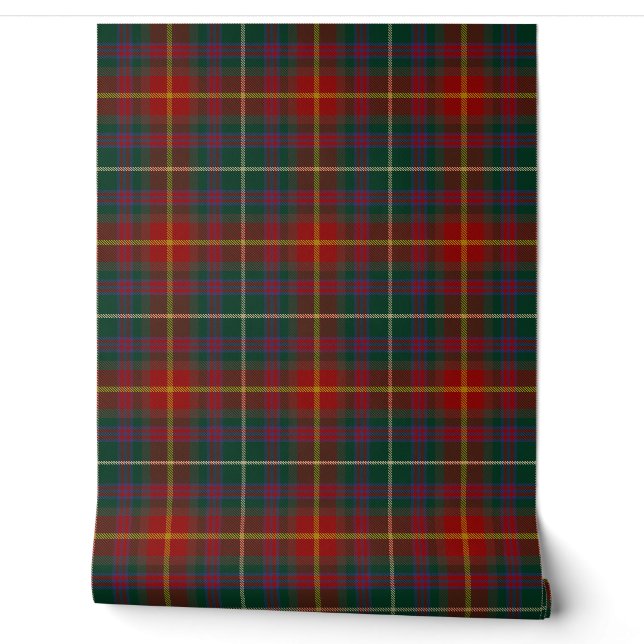 Irish County Meath Tartan Plaid Wallpaper (Unrolling)