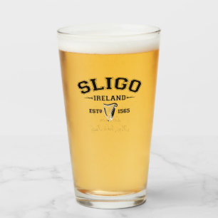 Irish County Sligo Ireland Personalised Text Glass