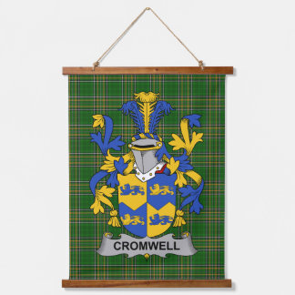 Irish Cromwell Coat of Arms Family Crest Hanging Tapestry
