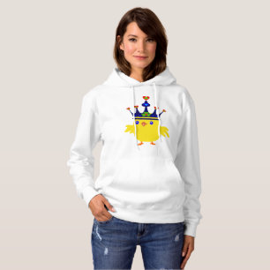 👍☘❤️👑Irish Crowned Chicken Fabulous Bella Baseba Hoodie