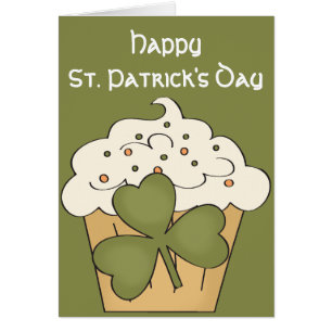 Irish Cupcake Happy St. Patrick's Day Card