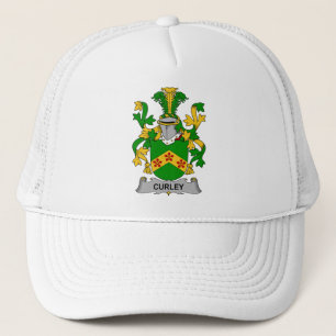 Irish Curley or McTurley Coat of Arms Family Crest Trucker Hat