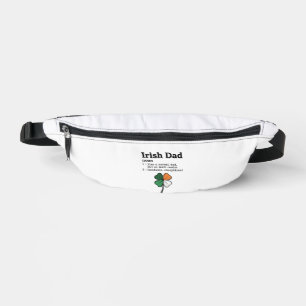 Irish Dad Funny Definition Clover Vintage Shirt Bum Bags