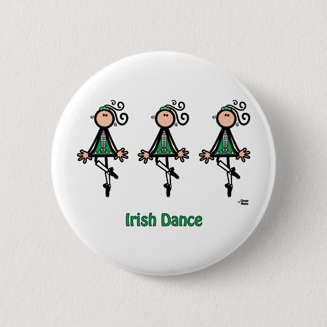 Irish Dance 6 Cm Round Badge (Front)