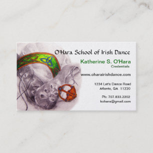 Irish Dance Business Card