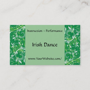 Irish Dance - business card template