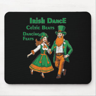Irish Dance Celtic Beats Dancing St Patrick's Day Mouse Mat