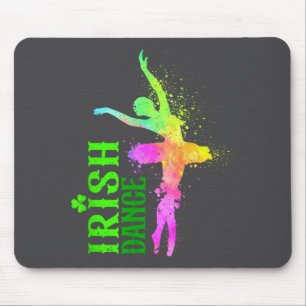 Irish Dance Colors Happy St Patrick's Day Dancer G Mouse Mat