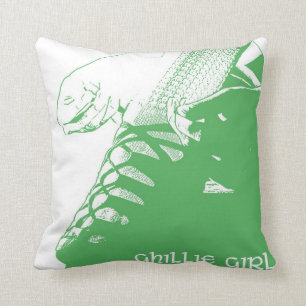 Irish Dance "Ghillie Girl" Throw Pillow - Green