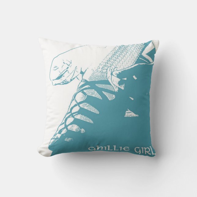 Irish Dance "Ghillie Girl" Throw Pillow - Teal (Front)