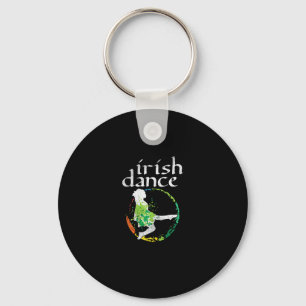 Irish Dance Girl Colours St Patricks Day Ceili Dan Key Ring