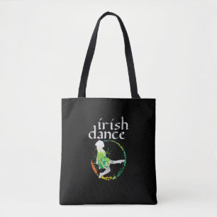 Irish Dance Girl Colours St Patricks Day Ceili Dan Tote Bag