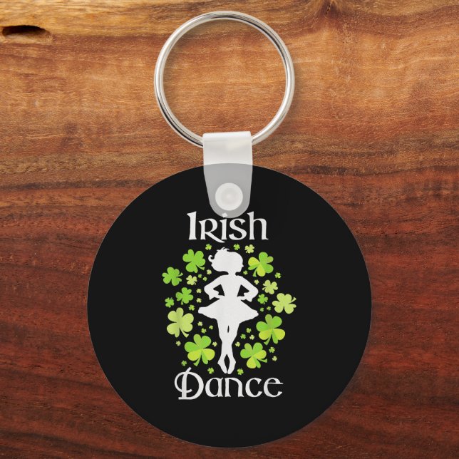 Irish Dance Irish Dancer Ceili Reel Dance Key Ring (Front)