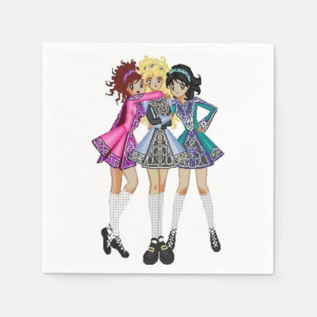 Irish Dance Paper Napkins (Front)