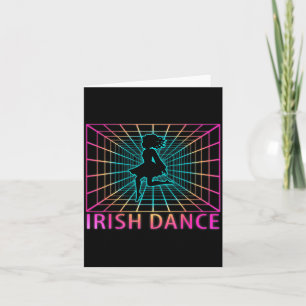 Irish Dance Retro Dancer Gift  Card