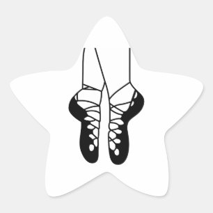 IRISH DANCE SHOES ONE COLOR STAR STICKER