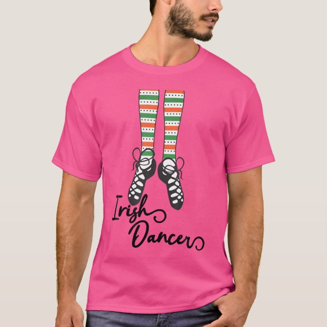 Irish Dance Socks Shoes For Girls In St Patrick'S  T-Shirt (Front)
