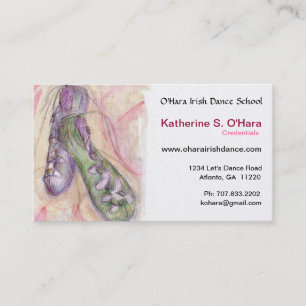 Irish Dance Soft Shoes Business Card