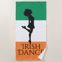Irish Dancer and Flag of Ireland Hard Shoe Dance