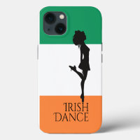 Irish Dancer and Flag of Ireland Hard Shoe Dance