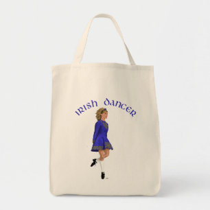 Irish Dancer Blonde in Blue Tote Bag