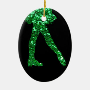 Irish Dancer double-sided Ceramic Tree Decoration