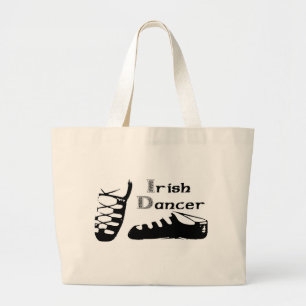 Irish Dancer Ghillies Large Tote Bag