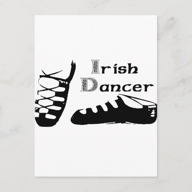 Irish Dancer Ghillies Postcard (Front)