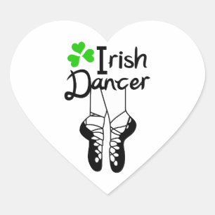 Irish Dancer Heart Sticker