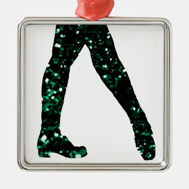 Irish Dancer Metal Tree Decoration (Front)