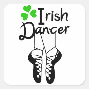 Irish Dancer Square Sticker