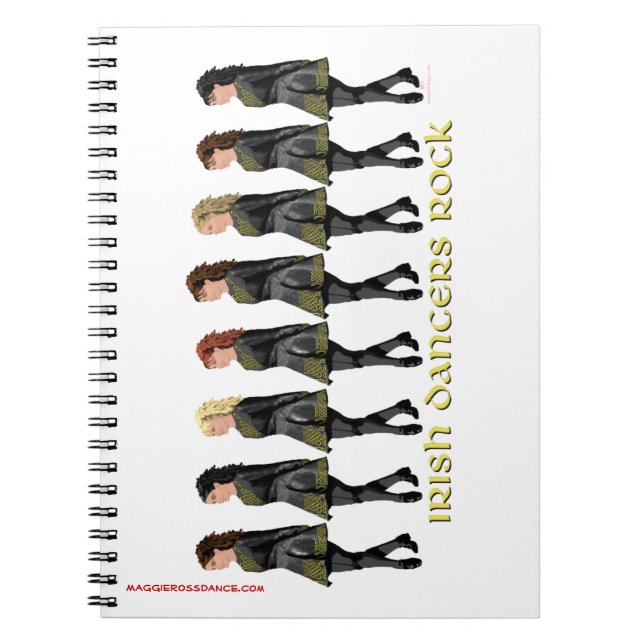 Irish Dancers Rock Notebook (Front)