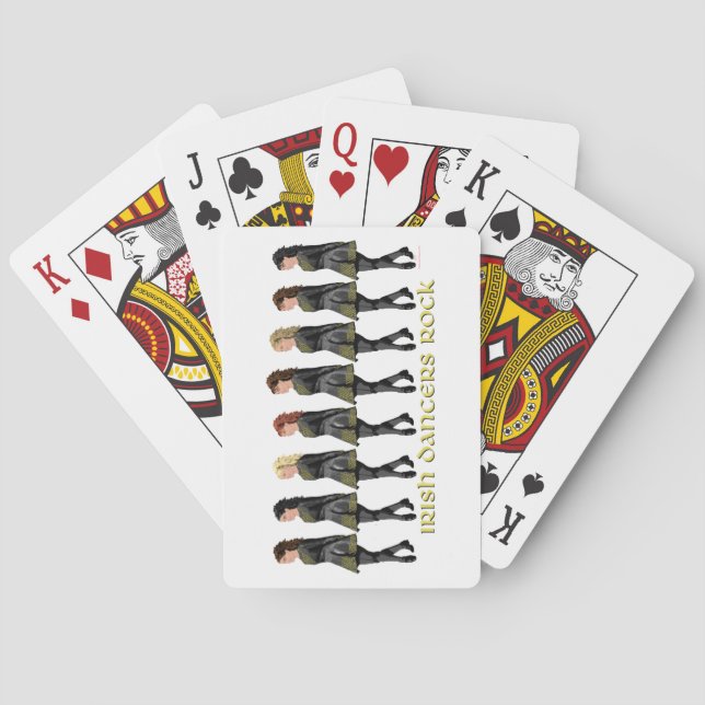 Irish Dancers Rock Playing Cards (Back)